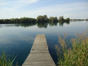 The view with shared pontoon- click for photo gallery